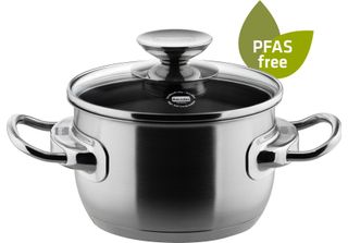 Casseruola Con Coperchio In Vetro Da 16, 20 O 24 Cm, Acciaio Inox, Lucido - Inj…