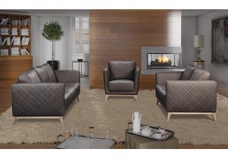 Set Di Divani 3+1 Posti In Pelle Divano Divano Divano Imbottito Set Divani Diva…
