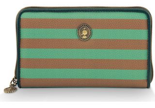Pip Studio Portafoglio Willow Wallet Stripe Green Multicolore