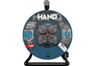Avvolgicavo Hand Pro 50M 4X Prese 230V IP44 H05RN-F 3X1,5 Mm²