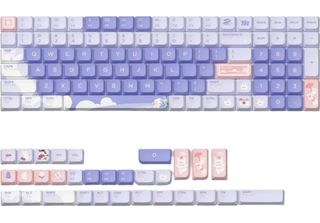Nuphy Travel Bunny Nsa Profile Dye-Sub Pbt Keycaps - Keycaps Per La Tastiera Nu…