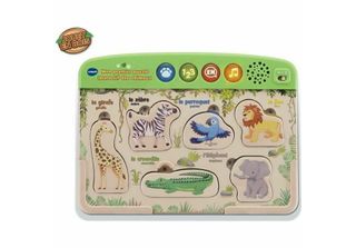 Interactive Wooden Toy - Vtech - My First Animal Puzzle -