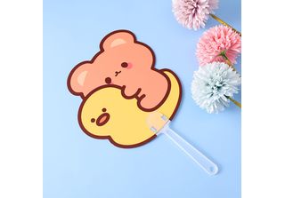 Cartoon Cute Hand Fans Pp Small Fan Portable Summer Hand For Kids Studentyellow…