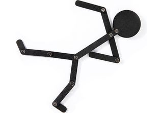 Stickman Giocattolo In Legno Con Arti Mobili, 24 Tessere, Puzzle Stickman Educa…