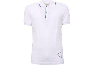 B3176 Polo Uomo Philippe Model Manica Corto Bianco T-Shirt Polo Men