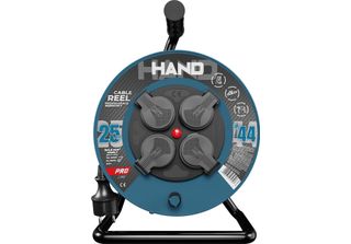 Avvolgicavo Hand Pro 25M 4X Prese 230V IP44 H05RN-F 3X1,5 Mm²