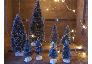 Set Albero Di Neve 8 Pezzi Mini Alberi
