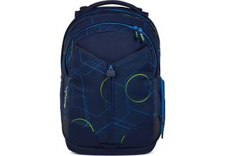 Satch Zaino Della Scuola Con Scomparto Per Laptop Match Blue Tech Blu Scuro