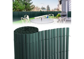 Clanmacy 120X1000Cm Privacy Screen Mat Pvc Bamboo Privacy Screen Garden Privacy…