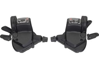 Cambio Microshift Mtb Thumb-Tap, Coppia, Shimano 3X9 Velocità Nero