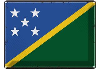 Vianmo Insegna Di Latta 30X40 Cm Salomonen Retro Solomon Islands