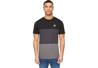 Henleys - Maglietta "Henpanel"" Da Uomo BG2042 (Xl) (Nero)"