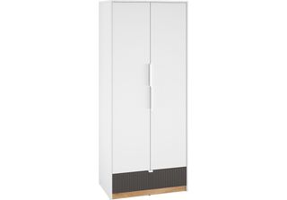 Armadio Torino Armadio Camera Da Letto Rovere Bianco Castello Grafite Larghezza…