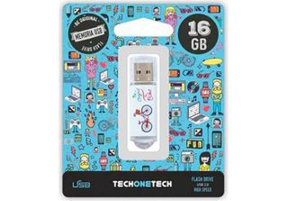 Unità Flash Usb 2.0 Tech One Tech Be Bike Da 16 Gb
