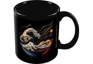 Threadless - Tazza Da Caffè "Noodle Wave"" PM11343 (Taglia Unica) (Nero)"