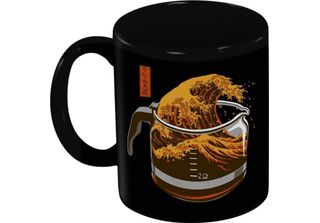 Threadless - Tazza Da Caffè "Coffee Wave"", 315 Ml PM11557 (Taglia Unica) (Nero…