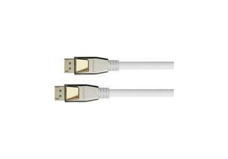 Python DP20-PY020W Python Displayport 2.0 Kabel Nylongeflecht Weiß 2M