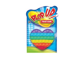 Plop Up Pop It Gomma Da Masticare Cuore Arcobaleno 13,5X15 Cm