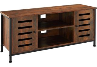 Tectake - Mobile Tv Carlow - Industriale - Marrone Scuro - 110X41,5X50,5Cm