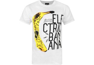 Maglietta Ufficiale Spinal Tap Electric Banana Da Uomo NS4828 (S) (Bianco)