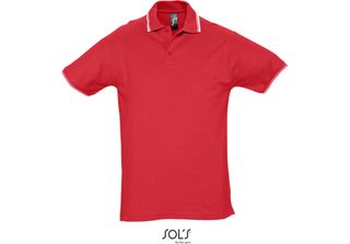 Sols 11365 | Herren Contrast-Poloshirt Practice - Farbe: Red/White - GrößE: S