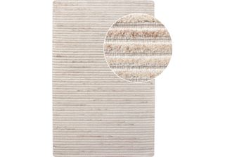 Tappeto Mango Trapuntato A Mano 160X230Cm Bianco Sporco.