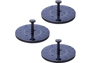 Set Di 3 Fontane Solari Per Esterni - Fontana Da Giardino, Pompa Per Laghetto S…
