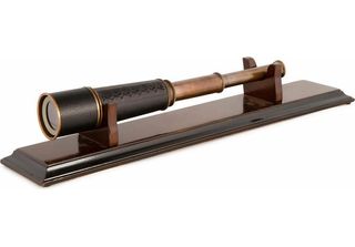 Authentic Models Fernrohr Bronzed Mit StäNder, SpäHglas, Teleskop, Metall, Holz…