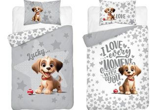 Detexpol Biancheria Da Letto In Cotone 90X120 4784 A Dog Grey Mayamoo 70
