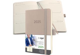 Sigel C2531 Sigel Taschenkalender Conceptum 2025 Taupe