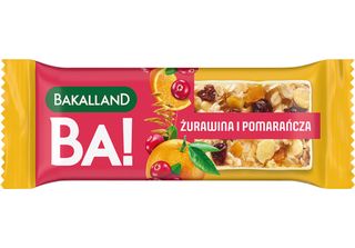 Barretta Di Cereali Bakalland Ba! Mirtillo Rosso E Arancia 40 G