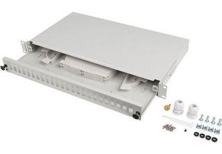 Lanberg FOP1-24SS-LDS Lanberg 19" 1U Fiber Patch Panel 24XSC SIMPLEX/24XLC Dupl…