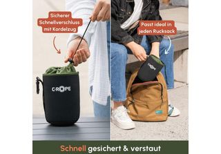 C-ROPE CRP-LNB-S-BLK-2 C-ROPE Objektivbeutel V2 Schwarz Variation: S 10X9Cm Ret…