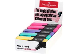 FABER-CASTELL 154212 FABER-CASTELL Txtlnr Mini Pastell B Textmarker Farbsortier…