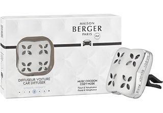 Set Regalo Diffusore Per Auto Cosy Silver + Ricarica Cozy Musk