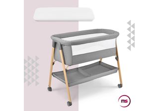 Culla Autoportante E Pieghevole Con Materasso E Rotelle - Moby System Mili Grig…