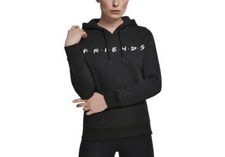 Merchcode Felpa Con Cappuccio Da Donna - Friends Nero - S