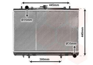 Van Wezel 32002188 Radiatore Radiatore Acqua Radiatore Motore Per Mitsubishi Pa…