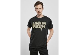 Merchcode Maglietta Linkin Park Logo Distressed Tee Nero-Xl
