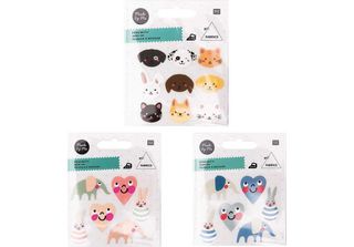 Distintivo Da Stirare Per Bambini - Bambina + Bambino + Animali Domestici