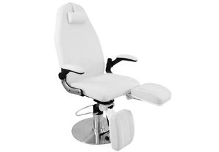Sedia Podologica Idraulica Azzurro 713A Bianco
