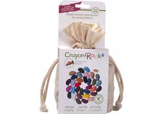 Pastelli A Cera Crayon Rocks - Sacchetto Di Cotone - 32 Colori - Ergonomico