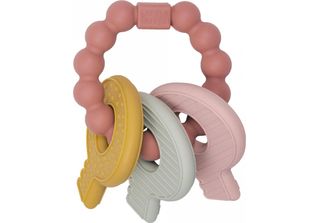 Little Dutch Bijtring Silicone Sleutelbos Roze