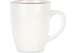 Tazza Siaki Collection, Porcellana, 8X5 Cm, 200 Ml, Bianco/Oro