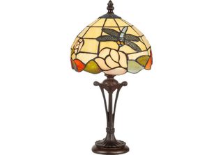 Casa Padrino Lampada Da Tavolo Tiffany Multicolore Ø 25 X H. 47 Cm - Lampada Ti…