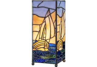 Casa Padrino Luxury Tiffany Stool Lamp Multicolore 11 X 11 X H. 27 Cm - Lampada…