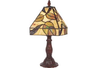 Casa Padrino Lampada Sgabello Tiffany Multicolore 15 X 15 X H. 34 Cm - Lampada …