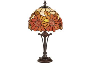 Casa Padrino Luxury Tiffany Stool Lamp Multicolore Ø 20 X H. 38 Cm - Lampada Da…