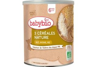 Babybio 3 Cereali Naturali 6 Mesi220G