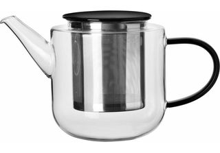 Asa Selection Coppa Teekanne, Mit Schwarzem Henkel / Deckel, Kanne, Glas, 1.1 L…